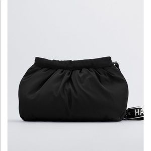 Zara text details crossbody bag